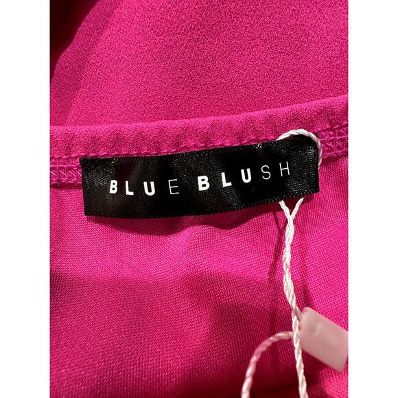 Blue Blush – Leader V-Neck Strapless Bodysuit – Magenta – S - Picture 2 of 4